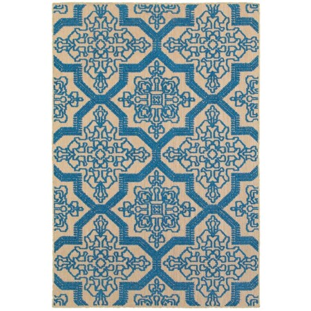 Oriental Weavers Cayman 2541M 6x9 Rectangle - Sand/ Blue-Polypropylene C2541M200290ST